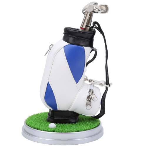 Mini-Desktop-Zinklegierung-Golftaschen-Stifthalter 1