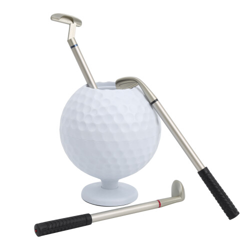 Mini-Desktop-Golfball-Stifthalter mit 3 1