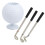 Mini-Desktop-Golfball-Stifthalter mit 3 6