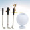 Mini-Desktop-Golfball-Stifthalter mit 3 12