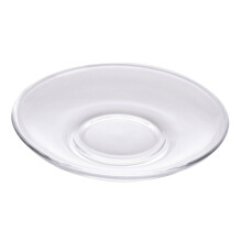 Glass Tea Saucer 8.5-Inch Round Glass Plate For Tea Cups, Coffee Service, Snack Dishes, Kitchen Table Decor, 1 Piece