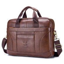 Briefcase For Laptop Leather Shoulder Messenger Bag Office Tote One Size