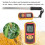 Digital Moisture Meter GM640 Grain Moisture Temperature Meter Portable LCD For Wheat Rice Corn Beans Soft Silicone Shell 2