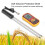 Digital Moisture Meter GM640 Grain Moisture Temperature Meter Portable LCD For Wheat Rice Corn Beans Soft Silicone Shell 4
