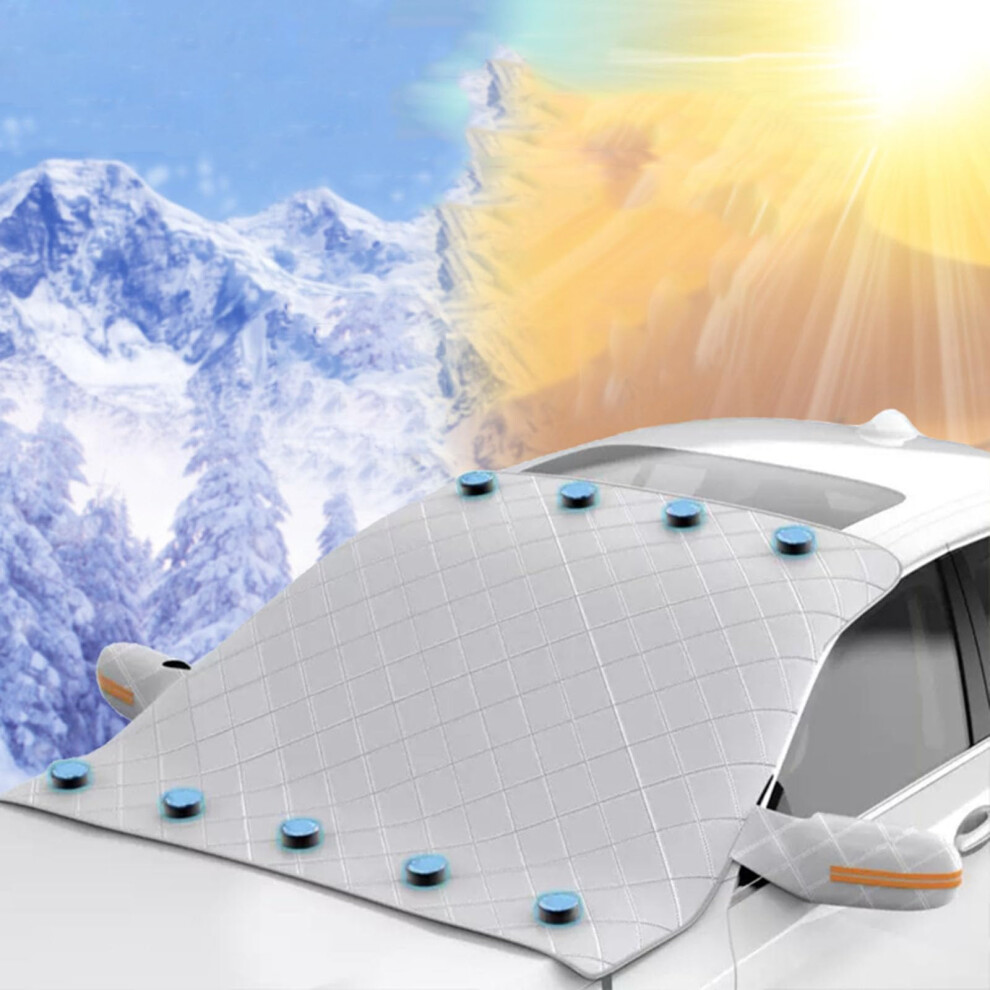 Car Windscreen Cover Frost Protector For Hyundai Elantra Cn7 2020-2023, Foldable Magnetic Winter Windshield 170X143cm 9084446195682