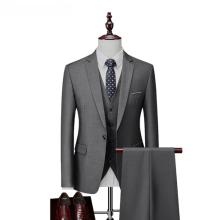 (XL)Men's 3 Pieces Wedding Blazer Vests Pants Set