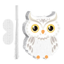 1 Set Uil Piñata: 3D Bosdier Met En Blinddoek Voor Kinderfeest