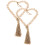 2 handstrick gardinenband mit holzperlen 1