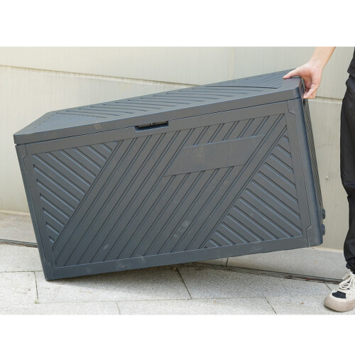 Anthracite 280L Garden Plastic Storage Box 1