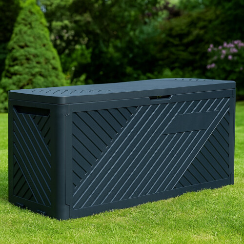 Anthracite 280L Garden Plastic Storage Box
