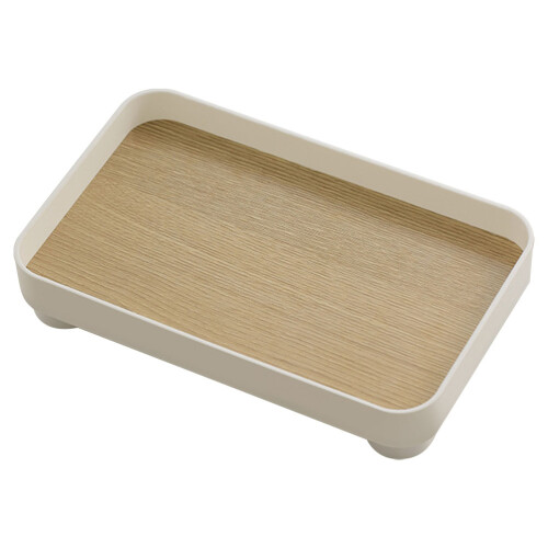 2Stk Badezimmer Tablett Waschtischhalter Holz Tablett 1