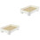 2Stk Badezimmer Tablett Waschtischhalter Holz Tablett 5
