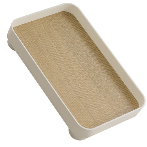 2Stk Badezimmer Tablett Waschtischhalter Holz Tablett 2
