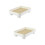 2Stk Badezimmer Tablett Waschtischhalter Holz Tablett 9