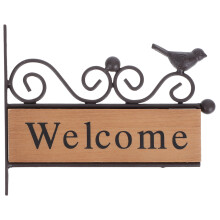 Welcome Wanddekoration Aus Holz Und Für Café Laden