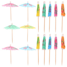50Stk Cocktail-Parasol Papierschirmchen Mit Spießen Für Party
