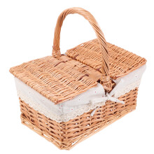 tragbarer aufbewahrungskorb mit für picknick, hochzeit, outdoor