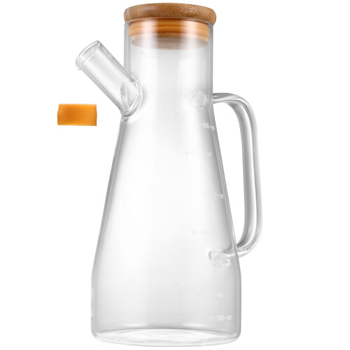 1 650 ml glasöldispenser mit deckel für 1