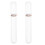 2 tragbares transparentes zigarrenhumidor-rohr, luftdicht 9