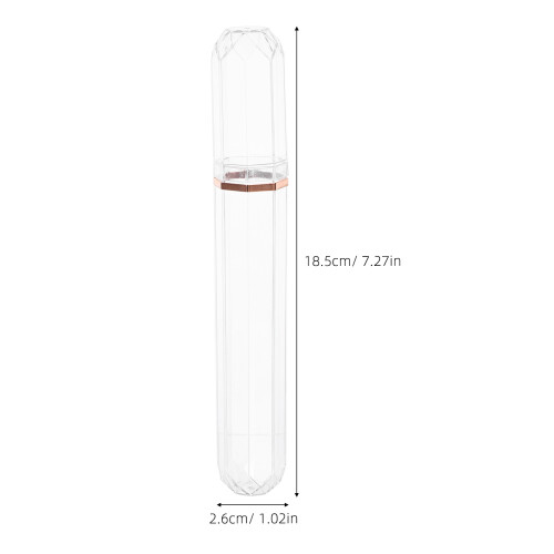 2 tragbares transparentes zigarrenhumidor-rohr, luftdicht 1