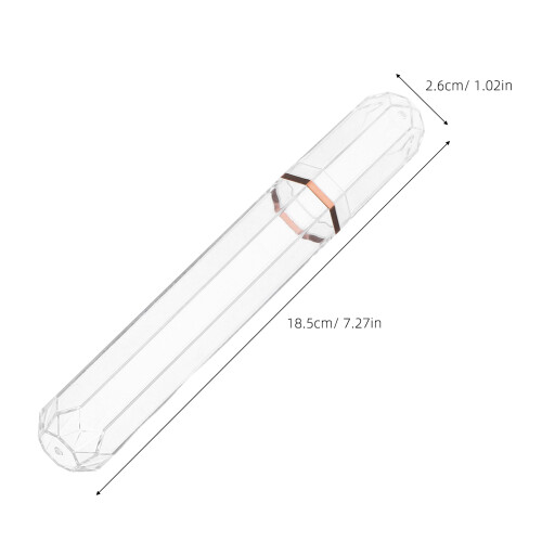2 tragbares transparentes zigarrenhumidor-rohr, luftdicht 2