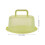 Green Plastic Cake Container Portable Reusable Dessert Carrier 2