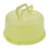 Green Plastic Cake Container Portable Reusable Dessert Carrier 3