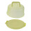Green Plastic Cake Container Portable Reusable Dessert Carrier 7