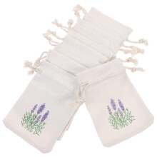 10 Pièces Sachets En Toile De Jute Lavande Avec Cordon Pour Artisanat