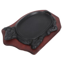 Ox Shaped Grill Plate Teppanyaki Steak Fish Grilled Plate Set