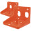 2Pcs Plastic Sheep Cattle Feeding Bowls Orange Farm Salt Block Boxes 1