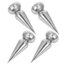 4pcs Stainless Steel Fence Finials Post Caps for Yard Garden