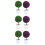 6 Pcs Artificial Grass Ball Potted Plants 9