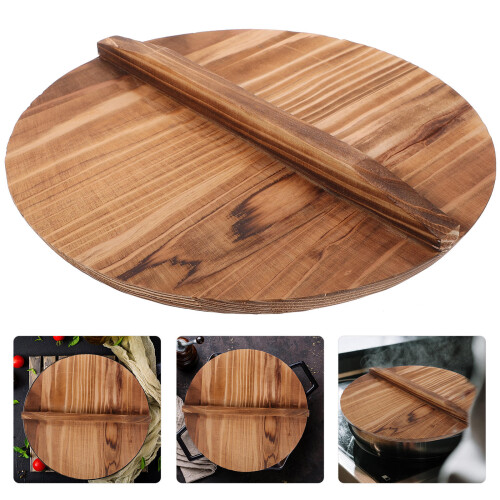 1Pc Wooden Pot Cover For Kitchen Use 2