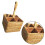 Rattan Basket Wicker Storage Baskets Desktop Container Kitchen Snacks 4