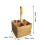Rattan Basket Wicker Storage Baskets Desktop Container Kitchen Snacks 2