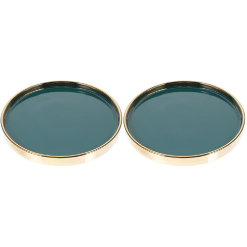 2pcs 9inch Ceramic Cake Tray Cupcake Dessert Stand 1