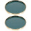 2pcs 9inch Ceramic Cake Tray Cupcake Dessert Stand 5