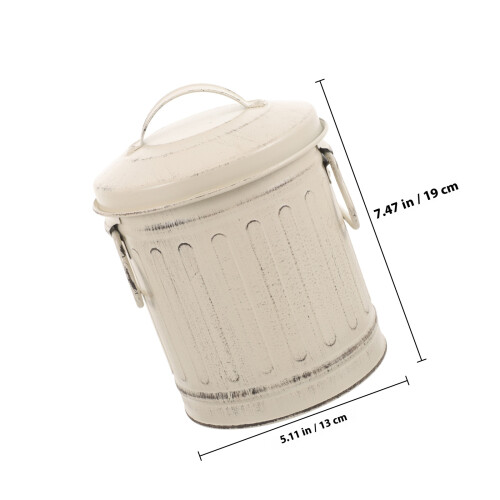 metal ash bucket with lid for home compost or kitchen storage 1