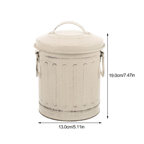 metal ash bucket with lid for home compost or kitchen storage 2
