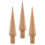 Ice Cream Cone Shaper Brown 3pcs 7.1x1.6x1.6in 4