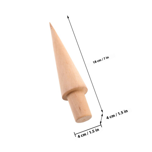 Ice Cream Cone Shaper Brown 3pcs 7.1x1.6x1.6in 1
