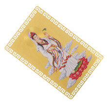 chinese style metal amulet card for wealth success and protection