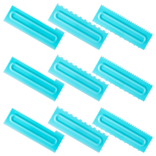 9pcs Cake Smoother Comb Tool for Buttercream Icing