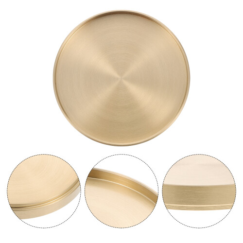 brass round coasters heat resistant tea cup mats for drinking 2