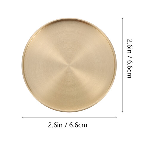 brass round coasters heat resistant tea cup mats for drinking 1