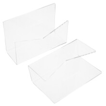 2Pcs Clear Acrylic Desk Organizer For Letters And Cards
