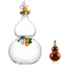 glass gourd shaped creative delicate drinking container