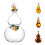 glass gourd shaped creative delicate drinking container 2