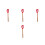 4pcs Silicone Spatula with Wood Handle, Heat Resistant 4